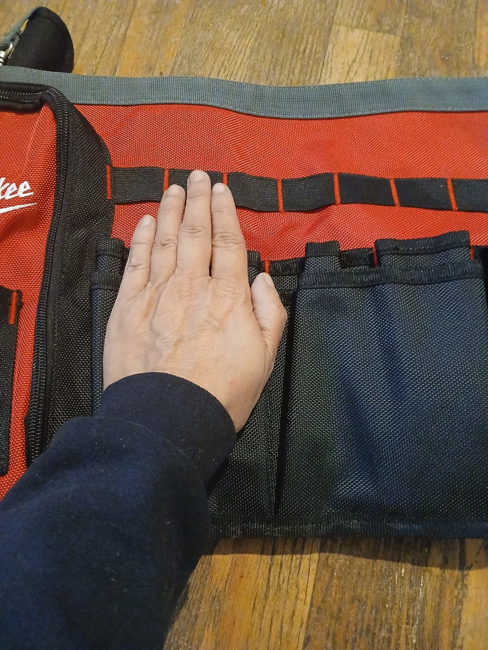 Red and Black Tool Organizer Waist Pouch
